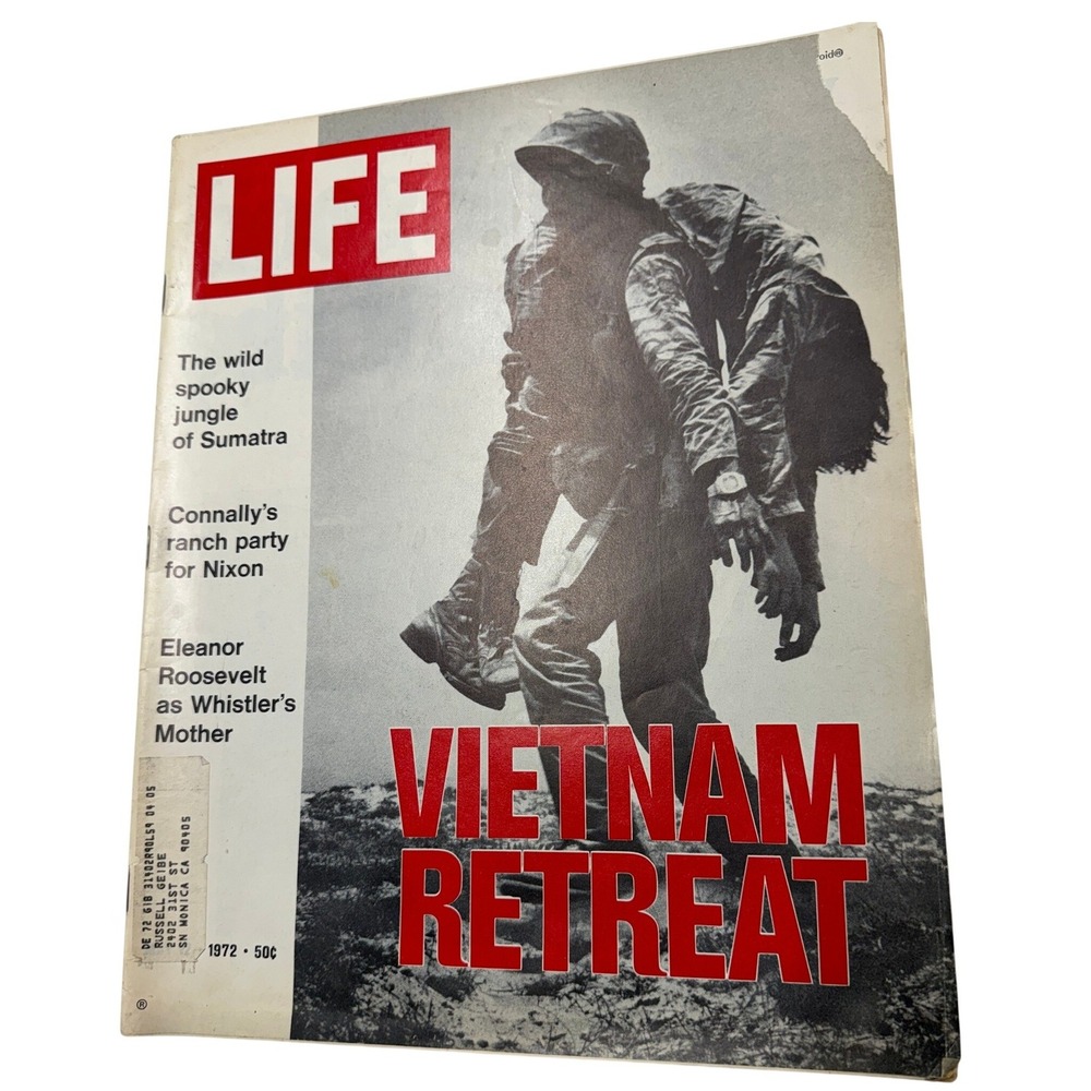 Vintage LIFE Magazine December 1972 Vietnam Retreat Nixon Eleanor Roosevelt